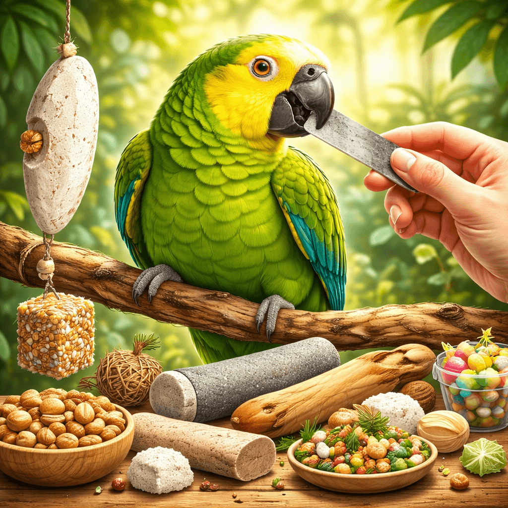 como se cuida el pico de un loro