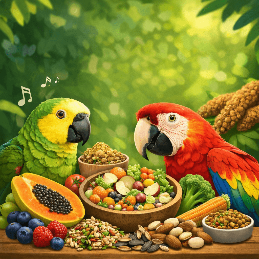 aliemntos correctos para loros